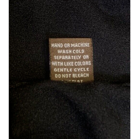 Adrienne Vittadini Sweater Womens Large Black Ruffled Neck 3/4 Sleeve Pullover - Picture 10 of 13